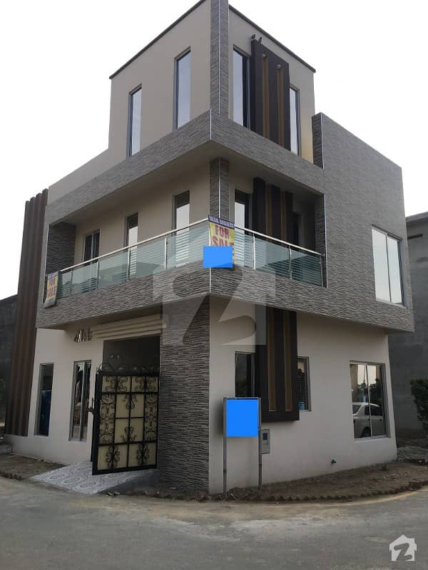 3 Marla Brand New Corner House For Sale In Al Kabir Town Phase 1 Opposite Bahria Town Lahore