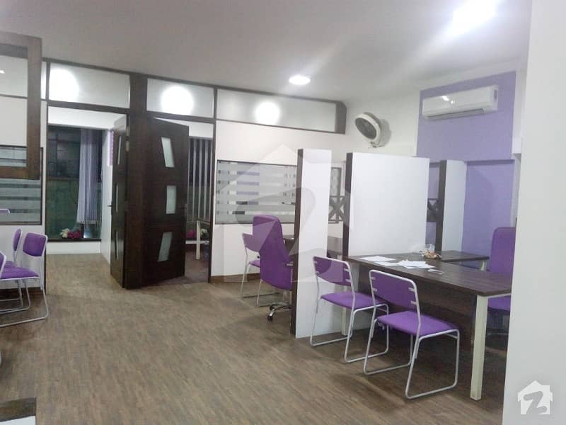 Fully furnished 920 sqft office for rent in DHA Shahbaz Commercial