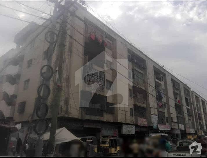 Flat Urgent For Sale Main Road Side Karachi  Center
