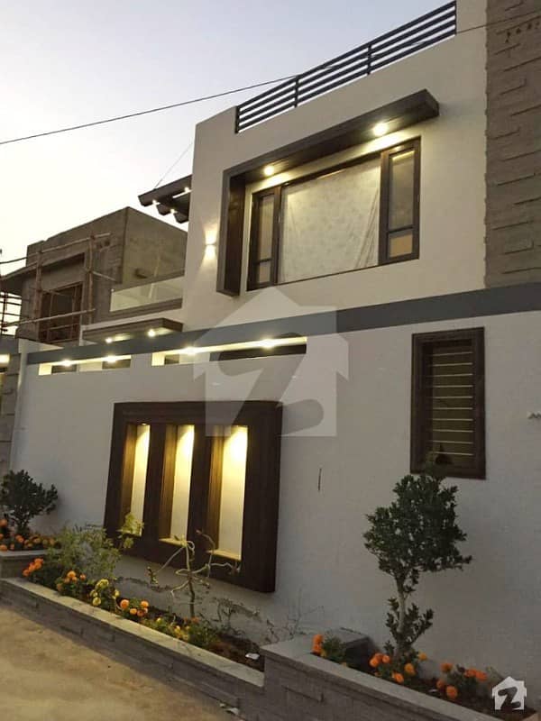 Brand New Bungalow On 500 Square Yards Available For Sale In Gated Community Darussalam Society Karachi