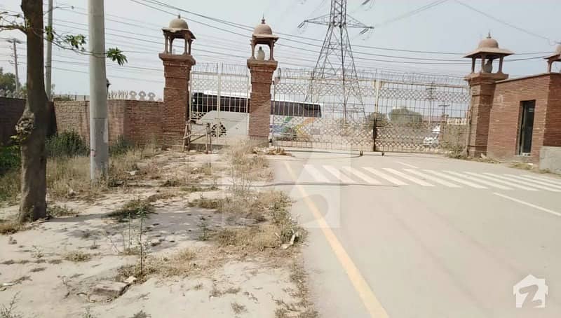 Good Location 2 Sides Open Plot For Sale On Main Multan Road & Canal Road