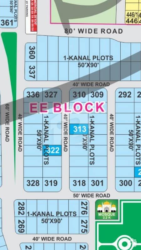 5 Marla Corner Plot For Sale In Ee Block