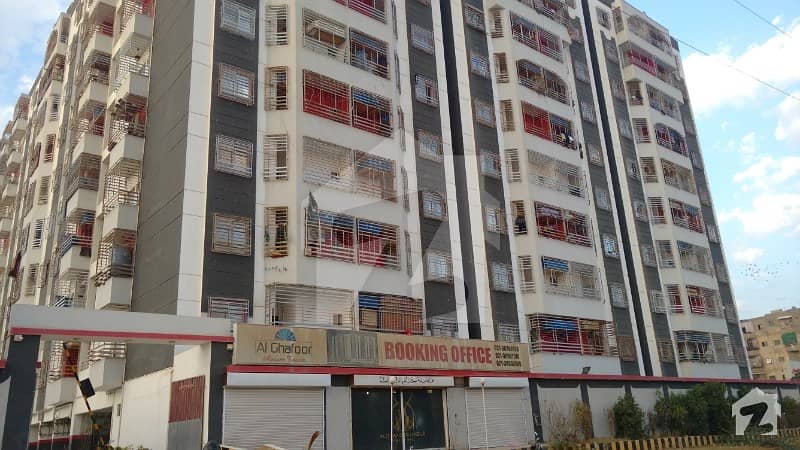 Al Ghafoor Atrium Tower New Flat 1 Bed Lounge Main Road Facing North Karachi 11-a