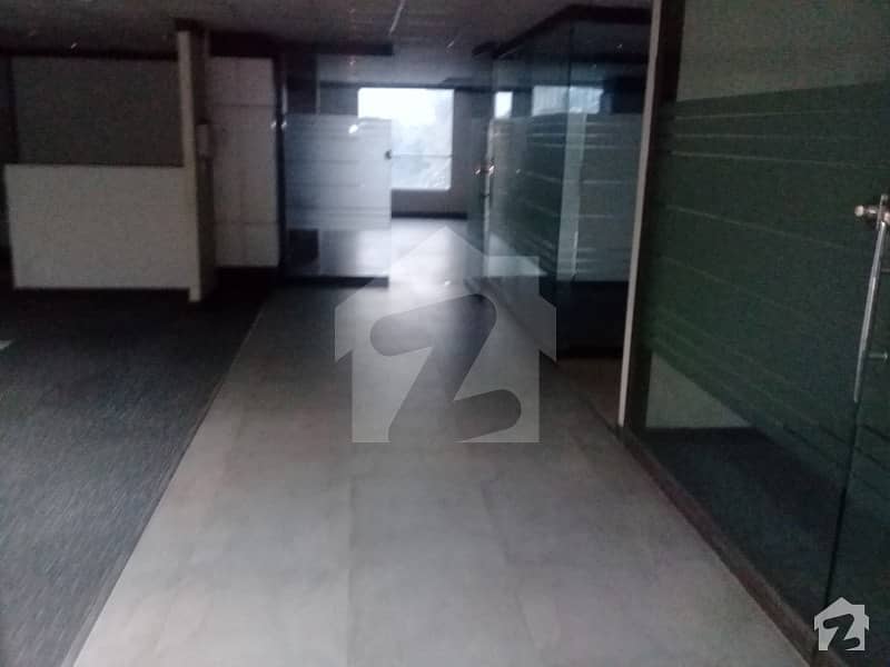 Furnished Permanent Commercial Building On MM Alam Road Very Beautiful Glass Sliding Available For Rent For Executive Office Software House It Office