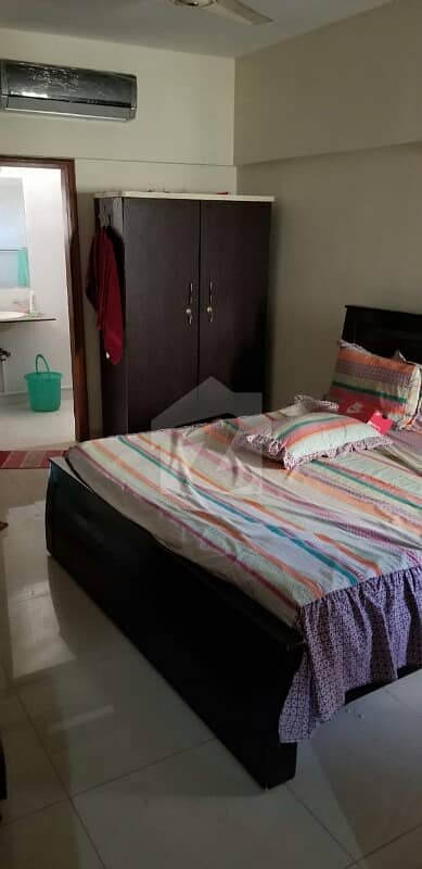Main Jami Besides Exect Fully Furnished 1 Bed Room Attached Washroom Common Kitchen Lounge With Sweet Water Maintenance, Sui Gas Dha 7 Rent