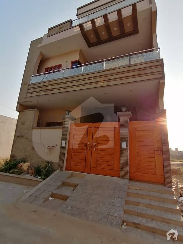 Outclass New 120 Sq Yards Double Storey House For Sale At Block 5 Saadi Town