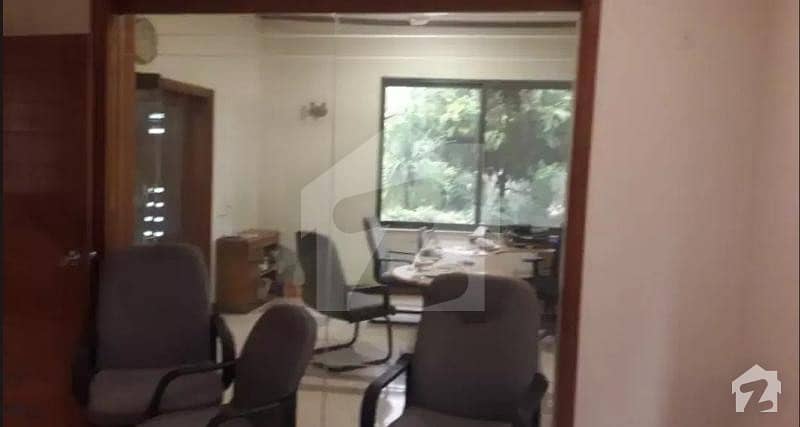 Silent Furnished Office 2 Kanal Lower Portion With Furniture For Rent In Ahmed Block Near Naseer Hospital Bilal Masjid