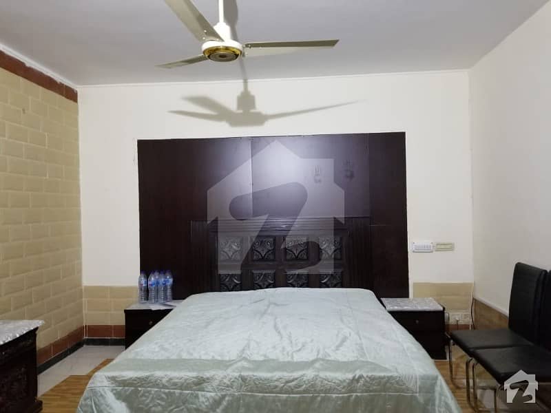 F-6 Fully Furnished Ground Portion Is Available For Rent With 2 Bedroom With Attached Bath
