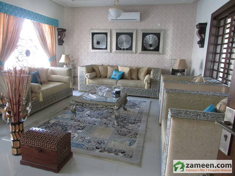 Bahria Garden City Zone 1 Kanal Corner Double Stories Beautiful Furnished House With Kanal Extra Land Available For Sale
