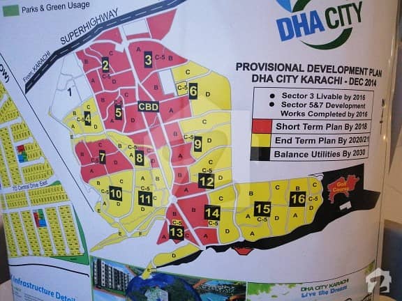 DHA City Sector 12B 500 YARDS Residential Plot And More Options