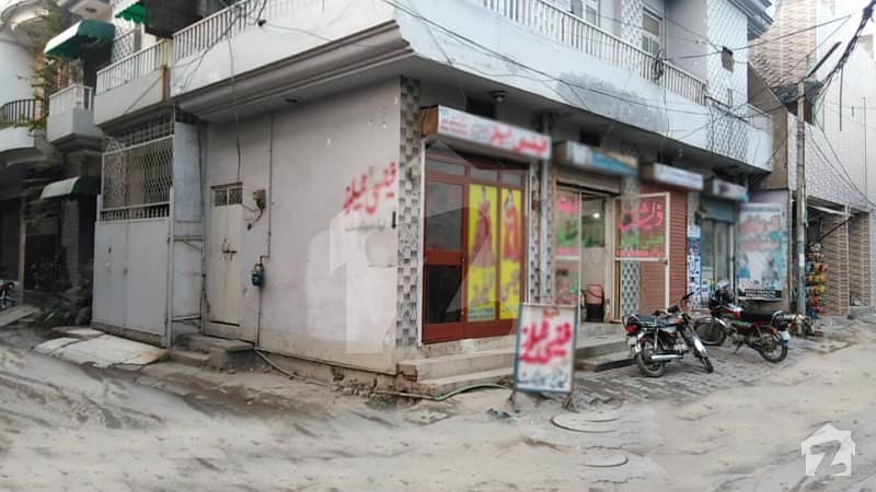 6 Marla Commercial Corner House With Four Shops For Sale In Muslim Town Lahore