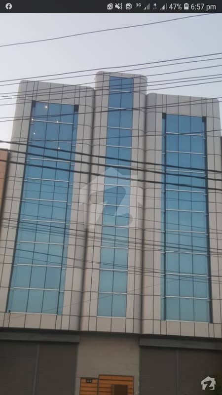 1020 Sq Ft Brand New Office Floors Glass Elevation Front Entrance On 60 Feet Road Main Badar Commercial Prime Location