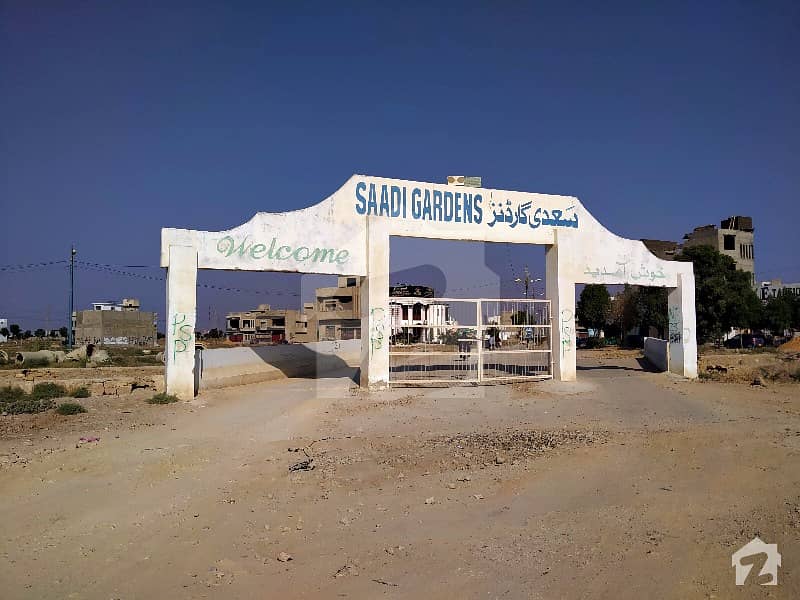 Single Belt 88 sq yards Commercial Plot In Saadi Garden Block 2