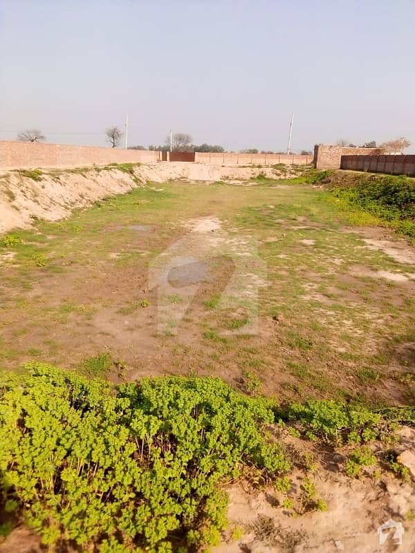 Commercial Land For Sale On Main Sahiwal Gogera Road With Boundary Wall