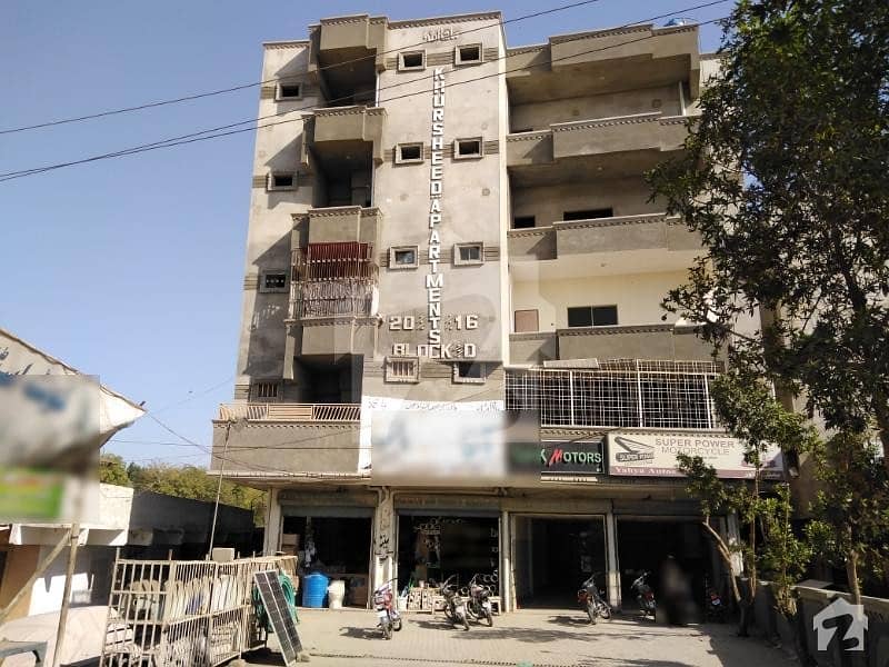 940 Feet Flat 3rd Floor For Sale In Khursheed Apartment Hala Naka