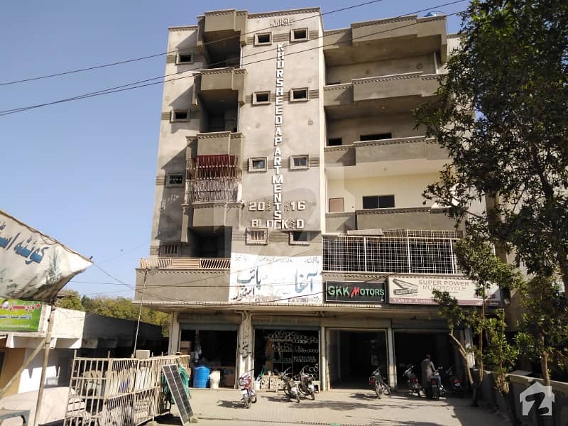 940 Feet Flat On 1st Floor For Sale In Khursheed Apartment Hala Naka