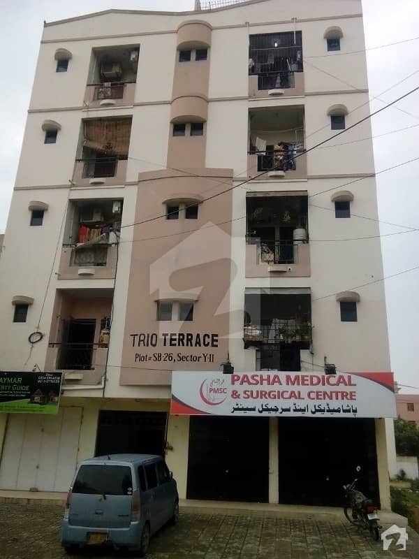 گلشنِ معمار - سیکٹر وائے گلشنِ معمار گداپ ٹاؤن کراچی میں 2 کمروں کا 4 مرلہ فلیٹ 15 ہزار میں کرایہ پر دستیاب ہے۔