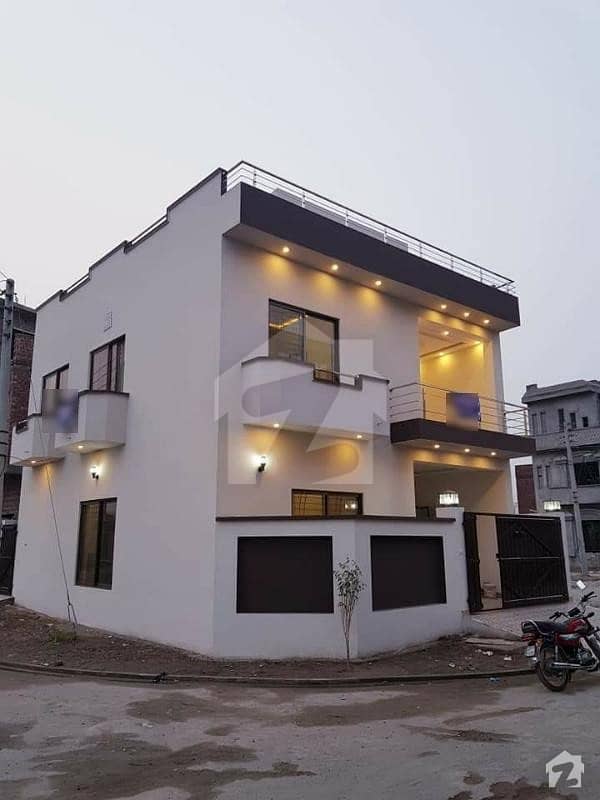 5 Marla Brand New Corner House For Sale Near Main Road Punjab University Employees Society