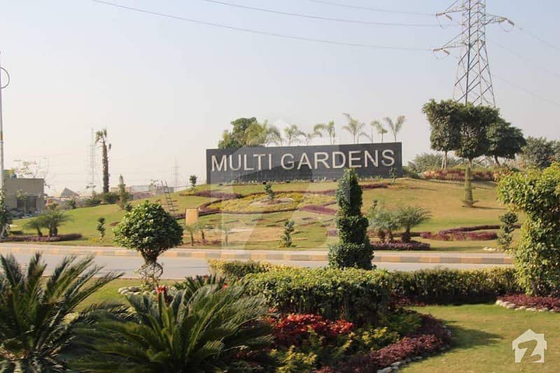 50x60 Park Facing Front Open Corner Plot Available For Sale In block G Multi Gardens B17