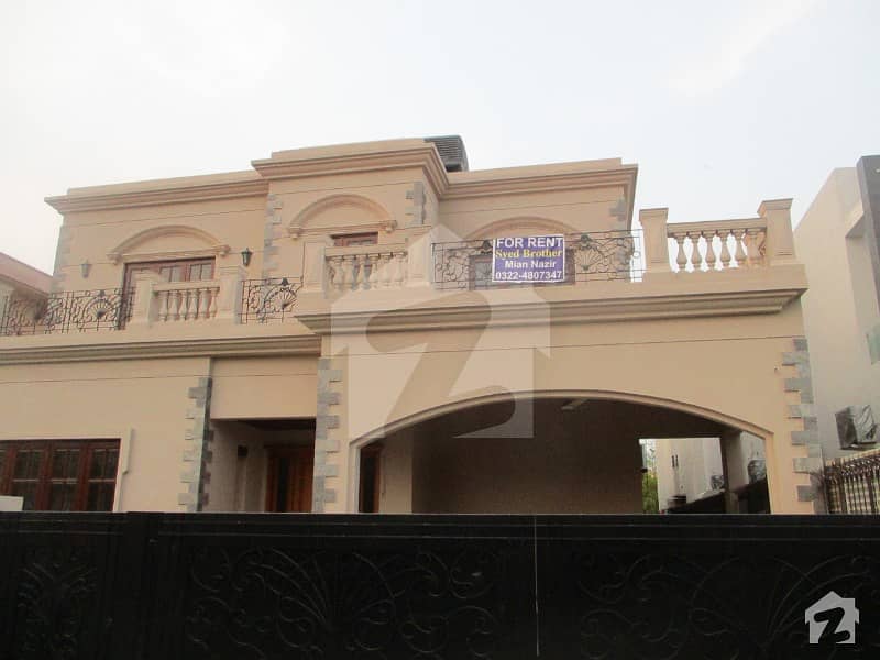 Antique Design Semi Furnished 1 Kanal 5 Beds Highly Maintained Full House Available For Rent