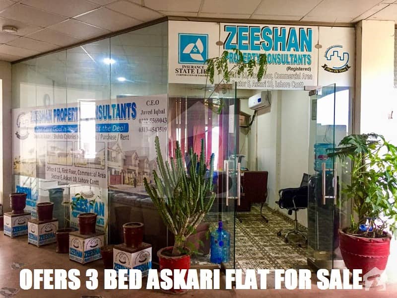 2nd Floor 3 Bed Askari Flat For Sale