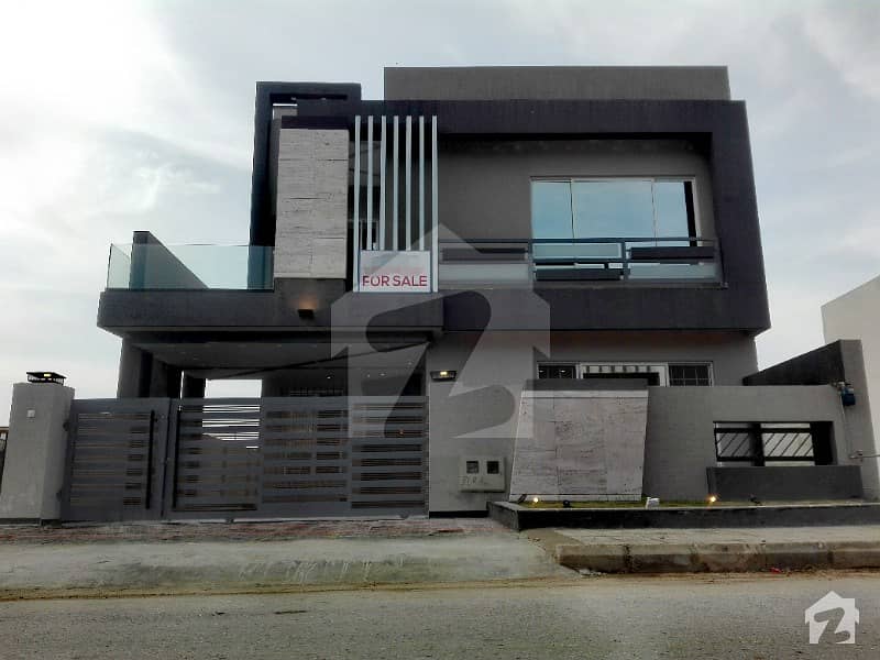 Main BW Back Luxury 10 Marla Corner Brand New House For Sale Bharia Town Phase 8 Sector D Block RWP