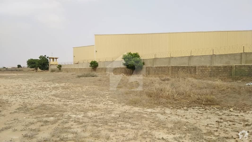 4 Acre Industrial Plot For Sale With Boundary Wall  At Main Tool Plaza Motorway Karachi