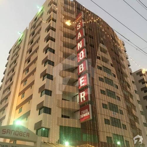 6th Flat For Rent In Sanober Twin Tower scheme 33 Karachi
