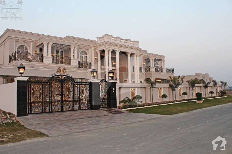2 Kanal Royal White Palace For Sale Fully Double Height Lobby Furnished
