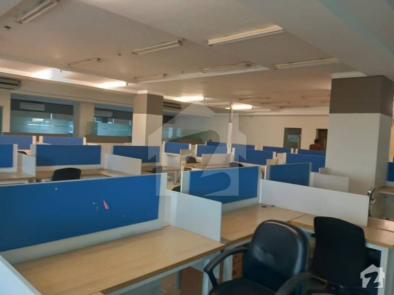 40000 Sq Ft Covers Area Full Floor Available On Rent In Corporate Building With Huge Car Parking Near Sahara E Faisal 247 Operations Allowed