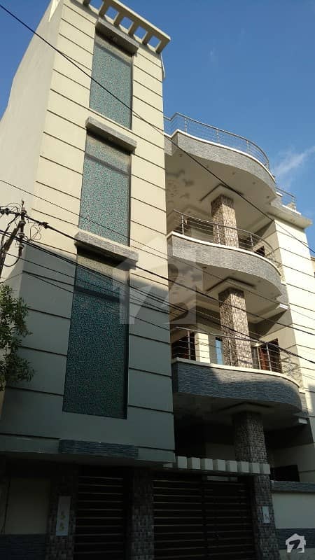 New Beautiful House Ground Plus 2 West Open Excellent Condition Total 15 Rooms, Prime Location North Karachi Sector 11b