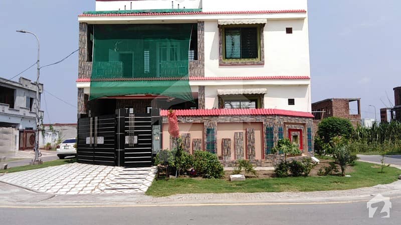 8 Marla Double Storey Brand New 3 Corner House For Sale In P Block Of Lahore Motorway City