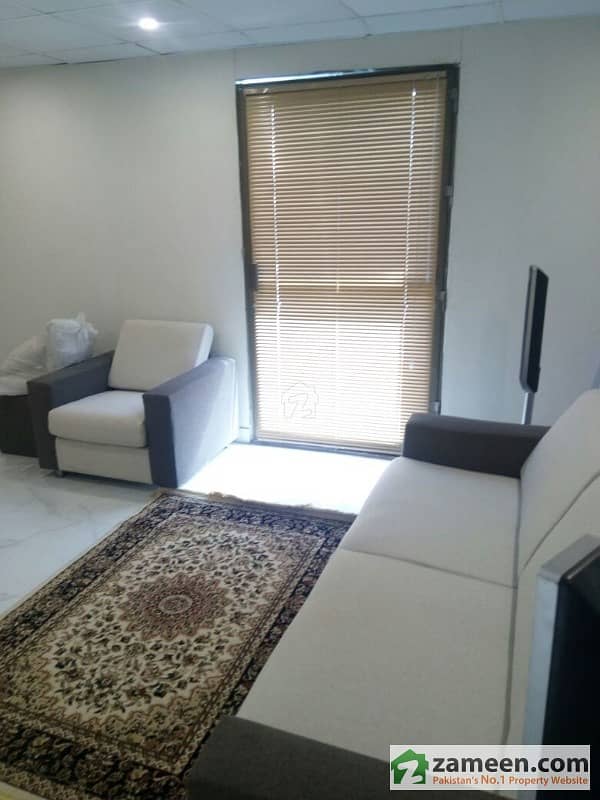 Fully Furnished Corner Two Bed Rooms Lift  Terrace Apartment