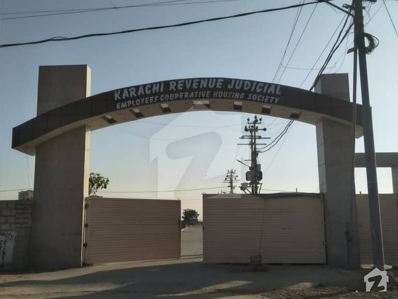 240 Sq Yard corner West Open Plot For Sale In Karachi Revenue Judicial Society
