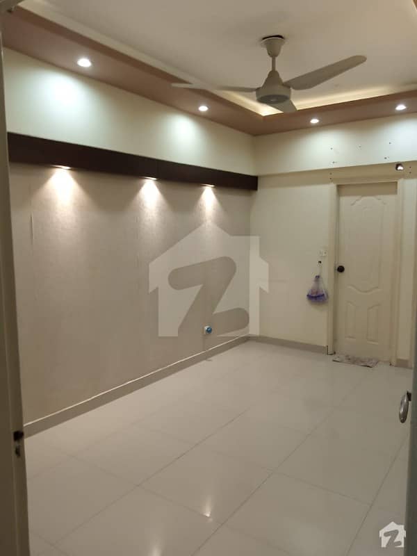 Defence Phase 2 E X T D H A Apartment For Rent 3bed 3rd Floor Tiles Flooring West Open Family Building